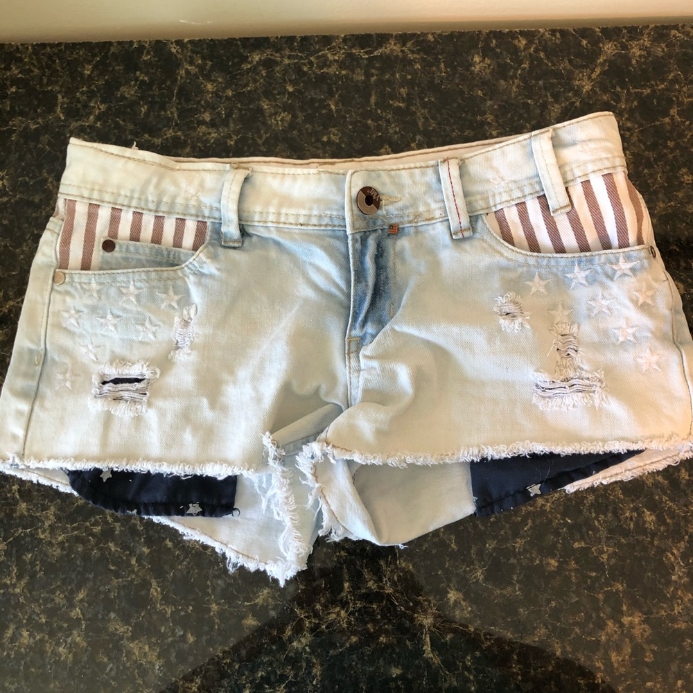 YMI American Flag shorts